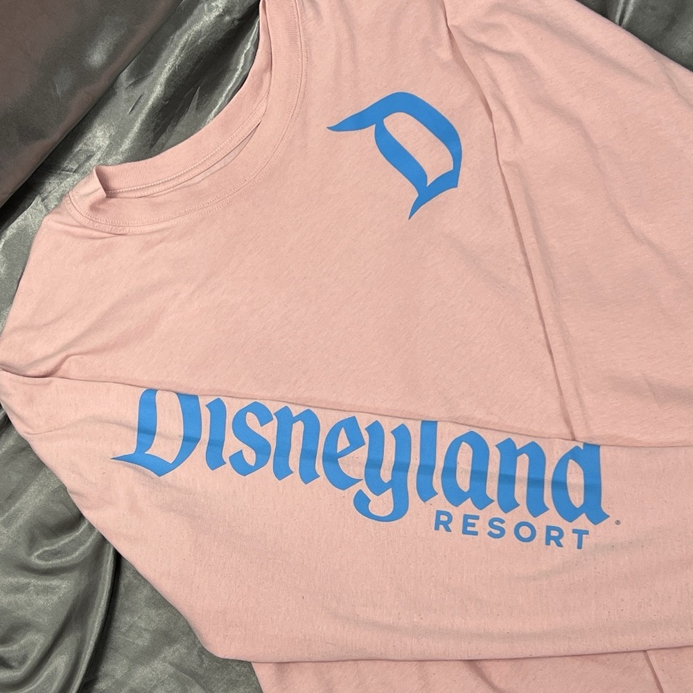 Disney Parks Disneyland Resort + D Logo Long Sleeve Shirt Pink Adult Sz XL Fall - Picture 6 of 8